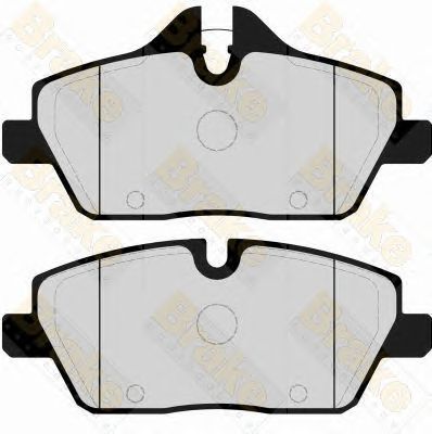 BRAKE ENGINEERING pa1661 -  Комплект тормозных колодок, дисковый тормоз